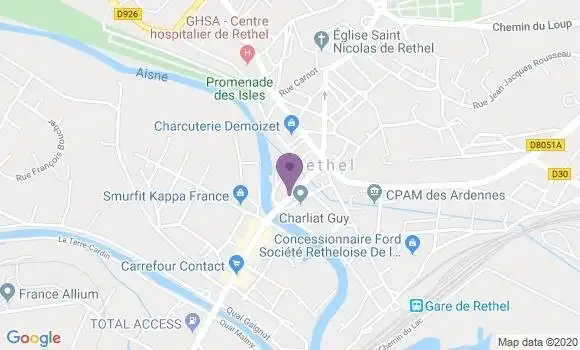 Localisation Rethel - 08300