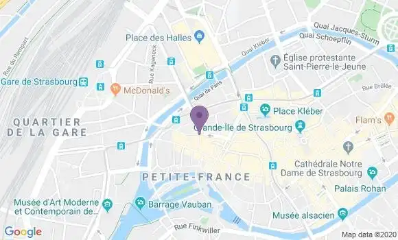 Localisation Strasbourg 22 Novembre - 67000