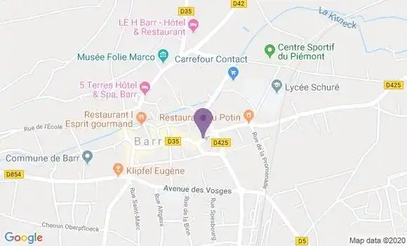 Localisation Barr - 67140