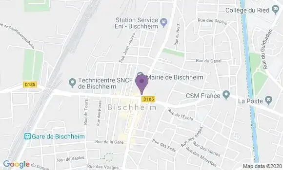 Localisation Bischheim Cheval Blanc - 67800