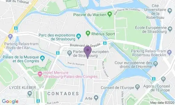 Localisation Strasbourg Parlement Europeen Bp - 67000