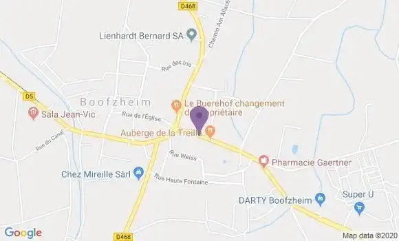 Localisation Boofzheim Ap - 67860
