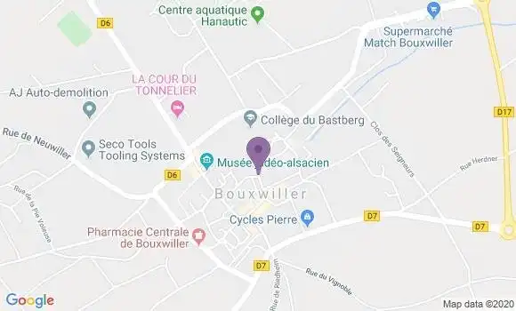 Localisation Bouxwiller - 67330