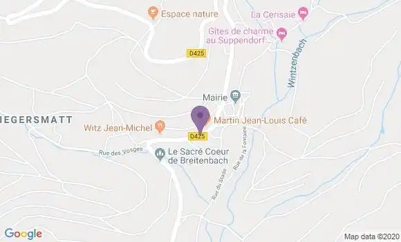 Localisation Breitenbach Ap - 67220