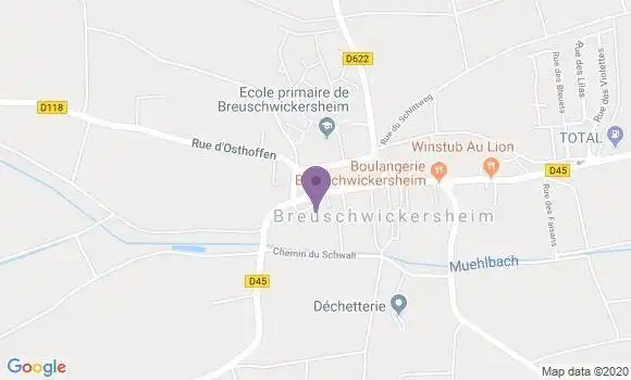 Localisation Breuschwickersheim Ap - 67112