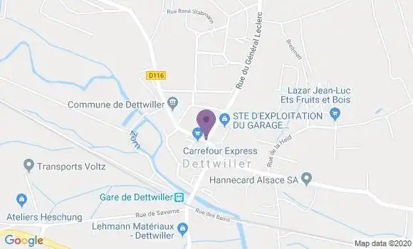 Localisation Dettwiller Bp - 67490