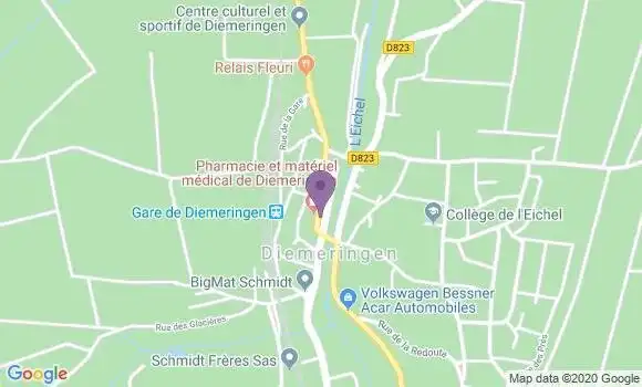 Localisation Diemeringen Bp - 67430