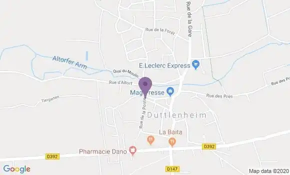 Localisation Duttlenheim Bp - 67120