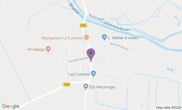 Localisation Ernolsheim sur Bruche Ap - 67120