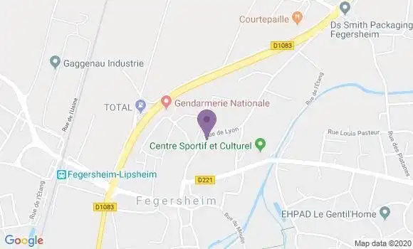 Localisation Fegersheim Bp - 67640