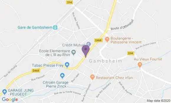 Localisation Gambsheim Bp - 67760