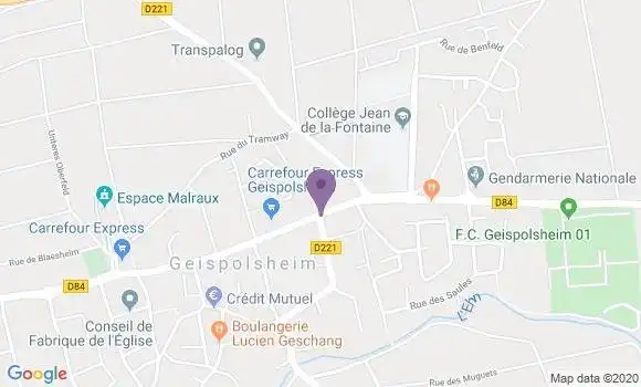 Localisation Geispolsheim - 67118