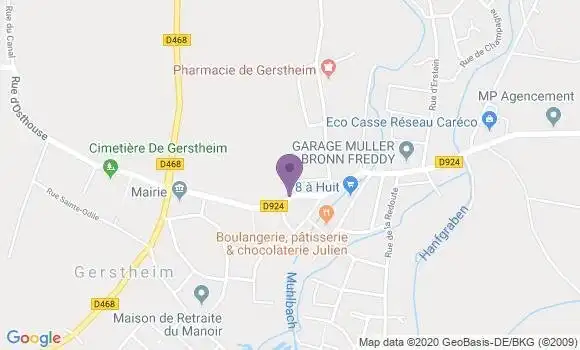 Localisation Gerstheim Bp - 67150
