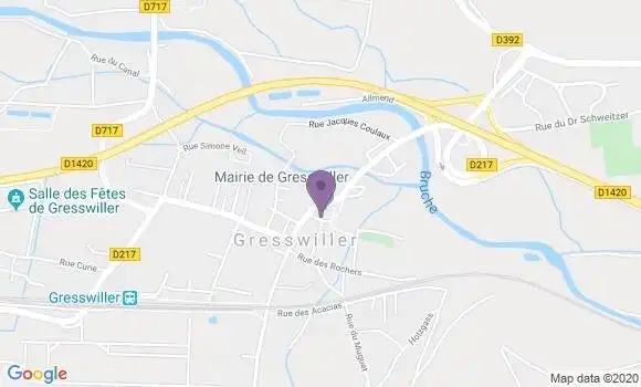 Localisation Gresswiller Ap - 67190