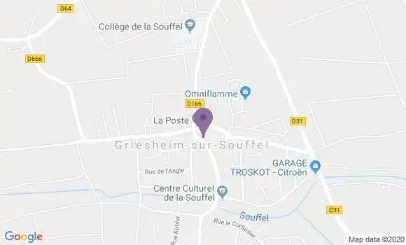 Localisation Griesheim sur Souffel Bp - 67370