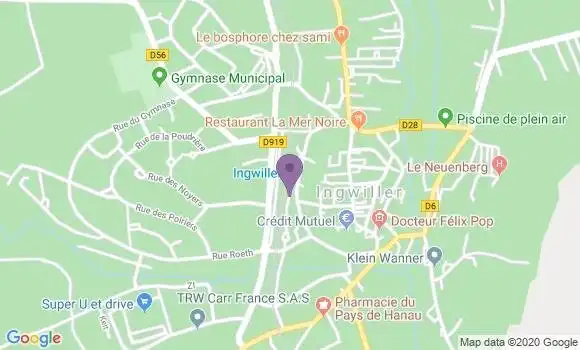 Localisation Ingwiller Bp - 67340