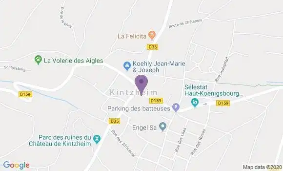Localisation Kintzheim Bp - 67600