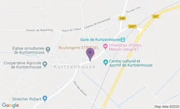 Localisation Kurtzenhouse Ap - 67240