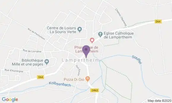Localisation Lampertheim Bp - 67450