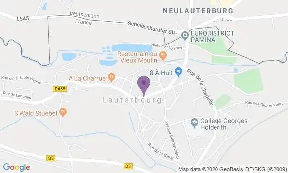 Localisation Lauterbourg - 67630