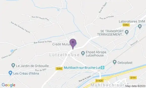 Localisation Lutzelhouse Bp - 67130