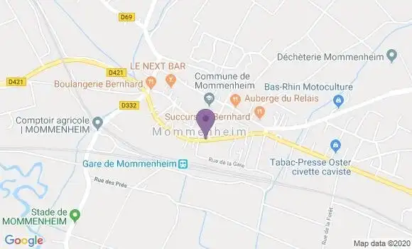 Localisation Mommenheim Bp - 67670