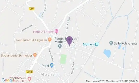 Localisation Mothern Bp - 67470