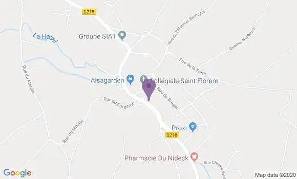 Localisation Niederhaslach Ap - 67280