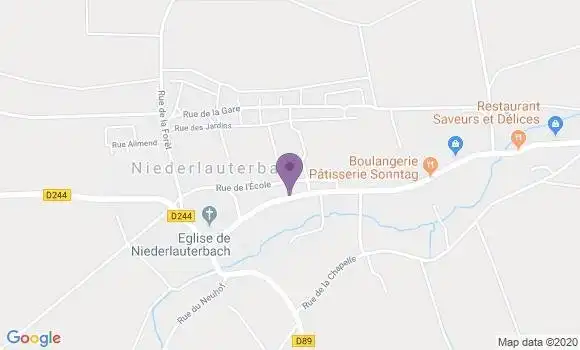 Localisation Niederlauterbach Ap - 67630