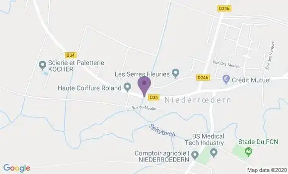 Localisation Niederroedern Ap - 67470