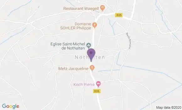 Localisation Nothalten Ap - 67680