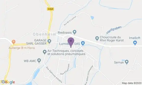 Localisation Obenheim Bp - 67230