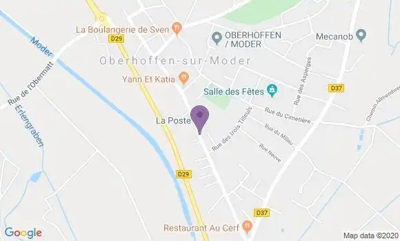 Localisation Oberhoffen sur Moder Bp - 67240