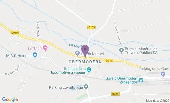 Localisation Obermodern Zutzendorf Bp - 67330