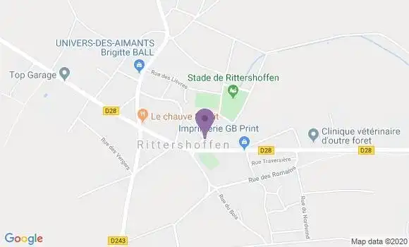 Localisation Rittershoffen Ap - 67690