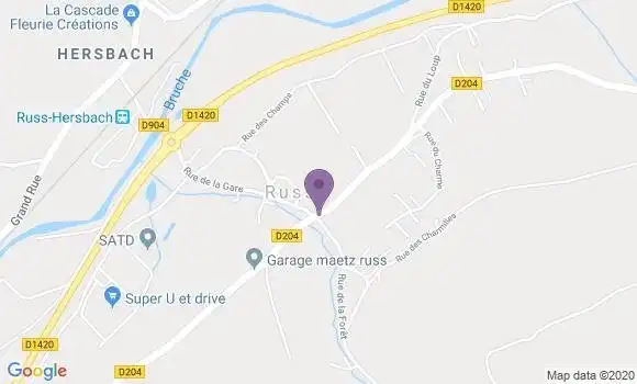 Localisation Russ Bp - 67130