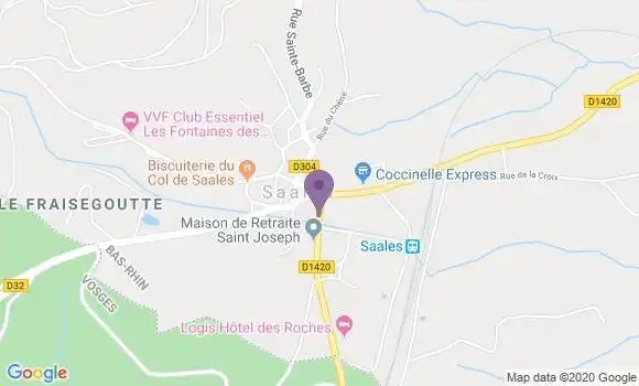 Localisation Saales Bp - 67420