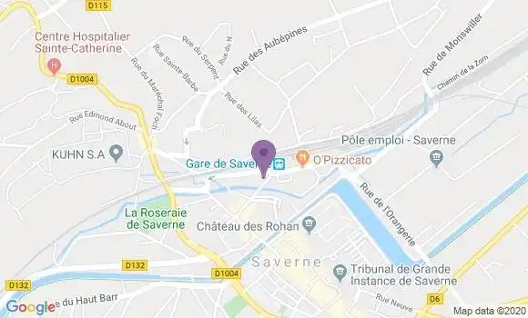 Localisation Saverne - 67700
