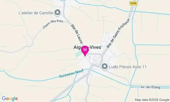 Localisation Aigues Vives - 11800