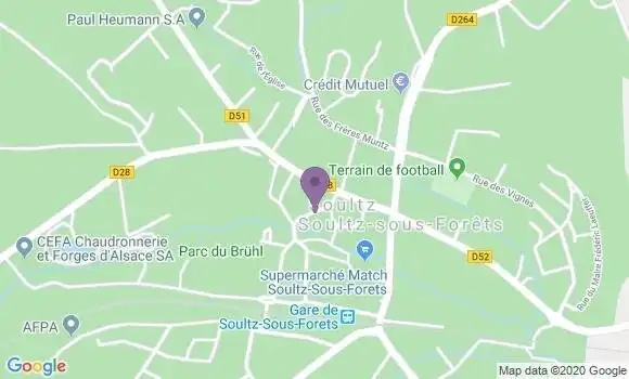 Localisation Soultz sous Forets - 67250