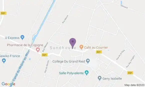 Localisation Sundhouse Bp - 67920