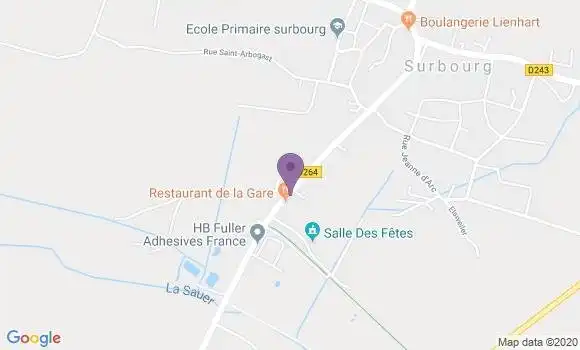 Localisation Surbourg Bp - 67250