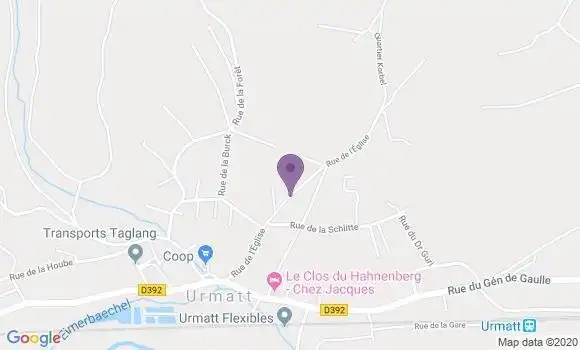 Localisation Urmatt Bp - 67280