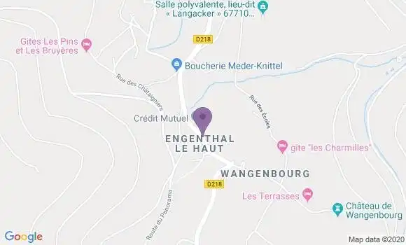 Localisation Wangenbourg Engenthal Bp - 67710