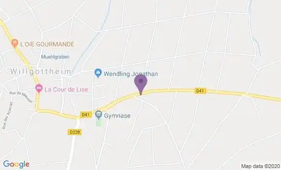 Localisation Willgottheim Ap - 67370