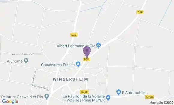 Localisation Wingersheim Ap - 67170