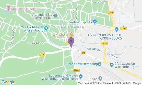 Localisation Wissembourg - 67160