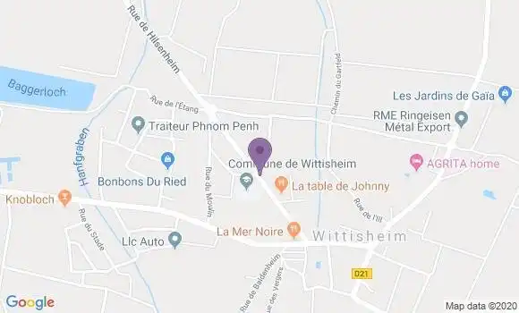 Localisation Wittisheim Bp - 67820