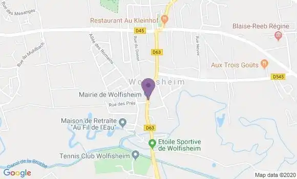 Localisation Wolfisheim Bp - 67202