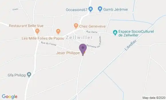 Localisation Zellwiller Ap - 67140